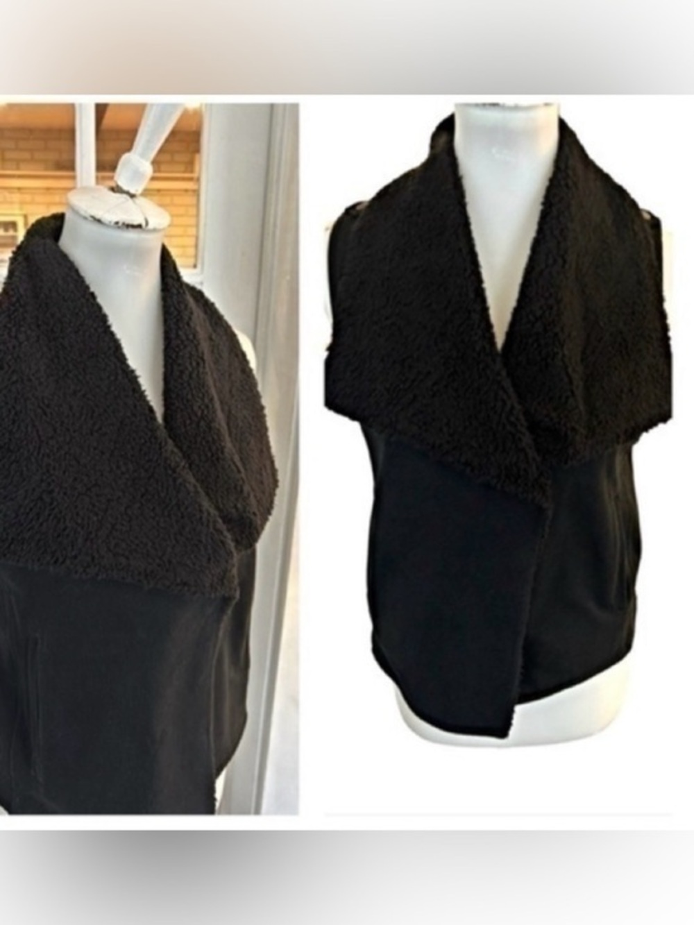 Gap shearling trimmed winter vest
